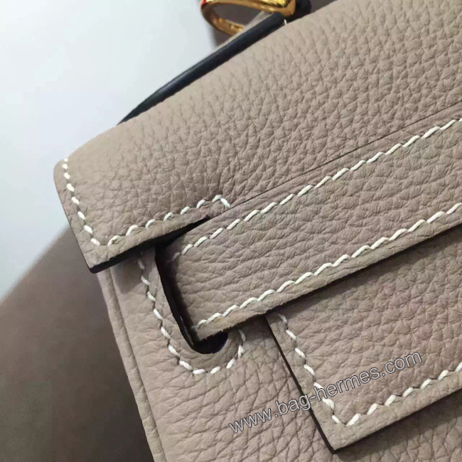 エルメス ケリー28 トゥルティエールグレー トゴ ゴールド金具