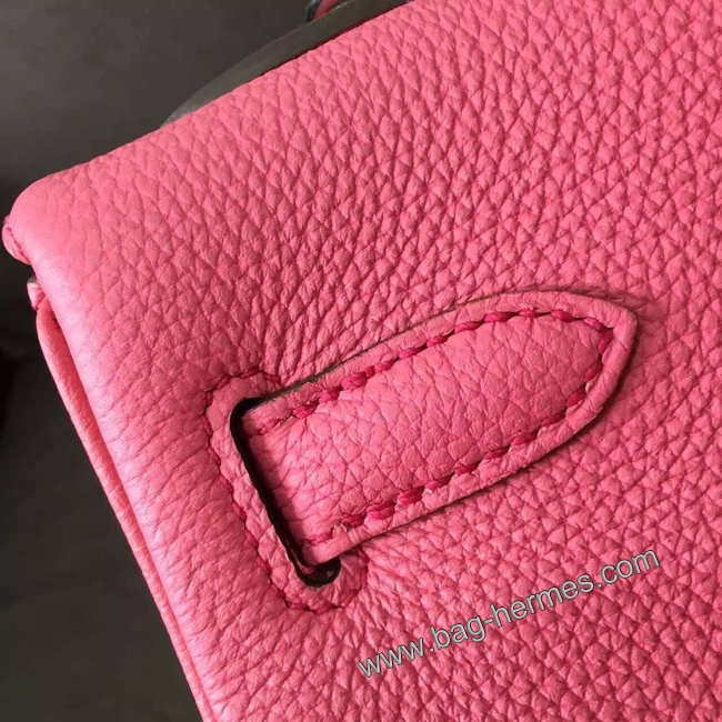 エルメス ケリー28 ローズリップスティック トゴ シルバー金具