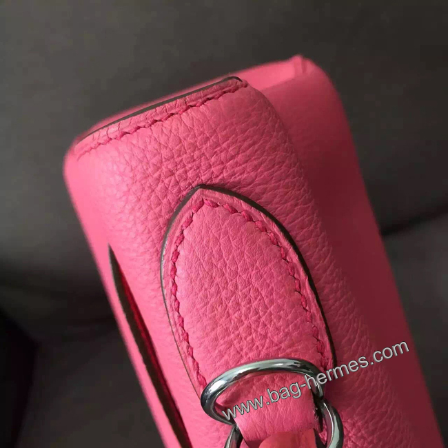 エルメス ケリー28 ローズリップスティック トゴ シルバー金具
