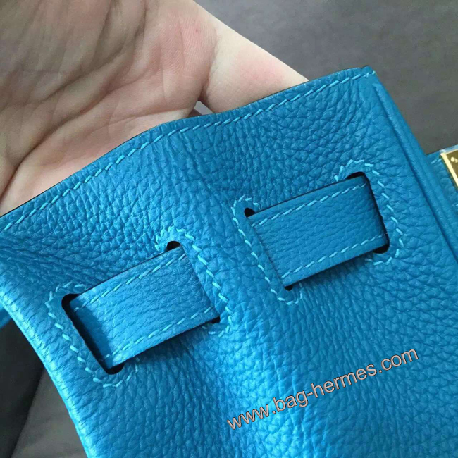 エルメス ケリー28 ターコイズブルー トゴ ゴールド金具