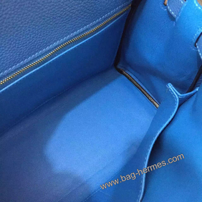 エルメス ケリー28 ブルーパラダイス トゴ ゴールド金具