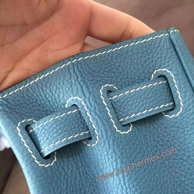 エルメス ケリー28 ブルーラン トゴ ゴールド金具