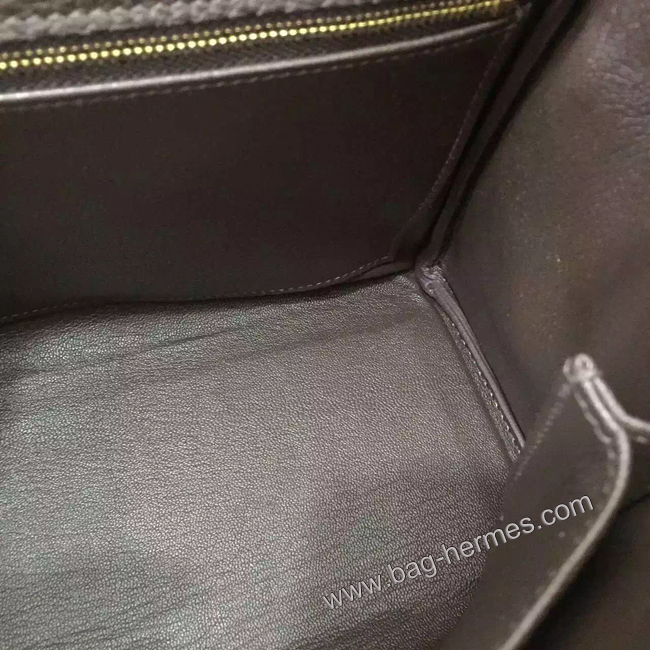 エルメス ケリー28 ダークブラウン トゴ ゴールド金具