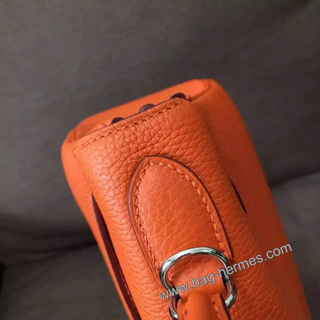 エルメス ケリー28 オレンジ トゴ ゴールド金具