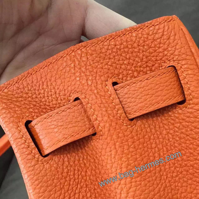 エルメス ケリー28 オレンジ トゴ ゴールド金具