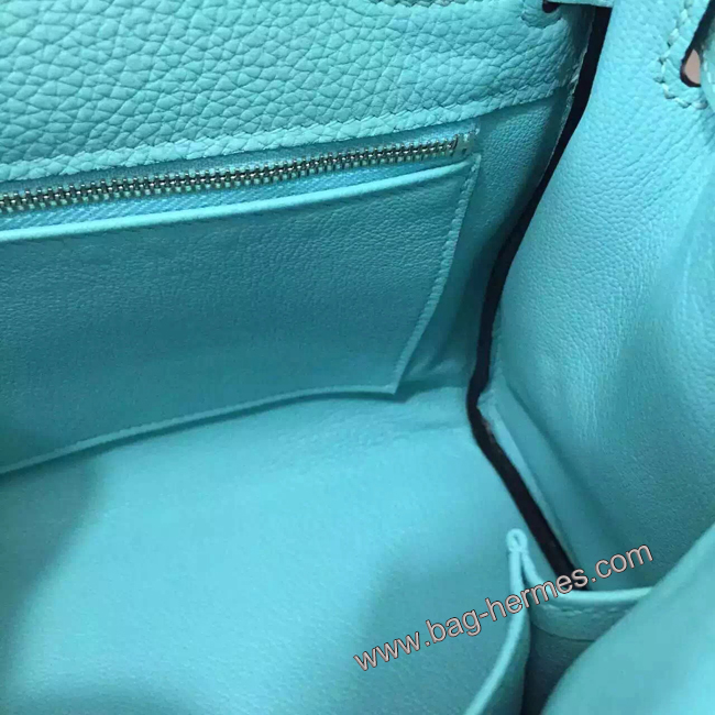 エルメス ケリー28 ブルーアトール トゴ シルバー金具