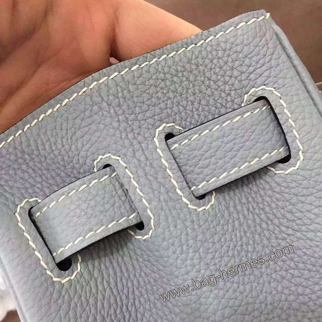エルメス ケリー28 ブルーラン トゴ シルバー金具