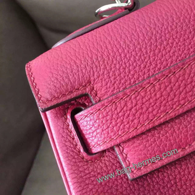 エルメス ケリー28 トスカ トゴ シルバー金具