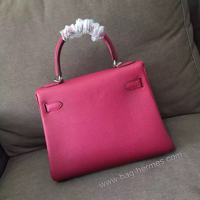 エルメス ケリー28 トスカ トゴ シルバー金具