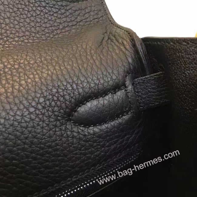 エルメス ケリー28 ブラック トゴ シルバー金具