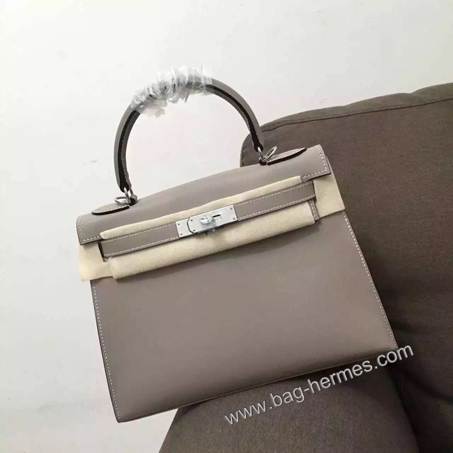 エルメス ケリー28 トレンチ スイフトフ シルバー金具
