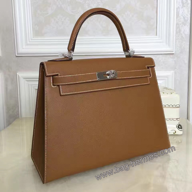 エルメス ケリー28 ゴールド ヴォーエプソン シルバー金具