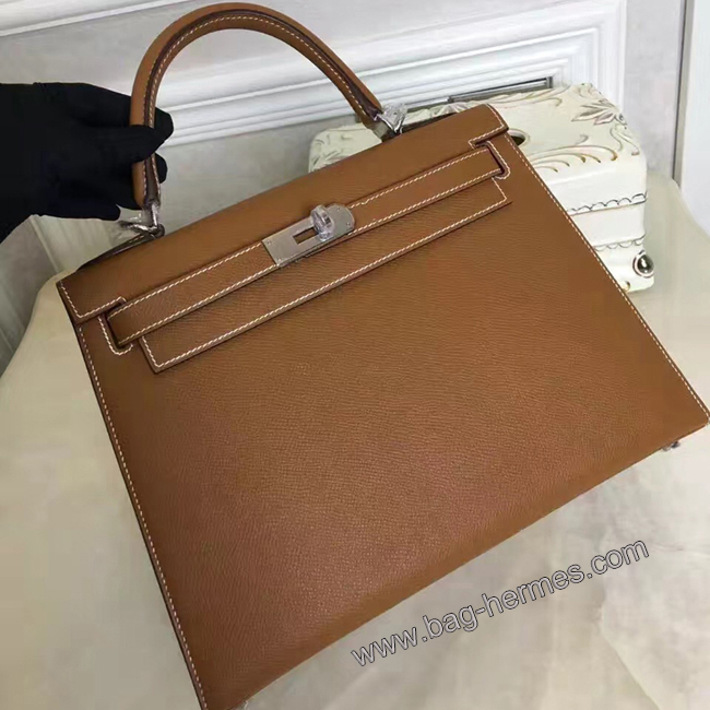 エルメス ケリー28 ゴールド ヴォーエプソン シルバー金具