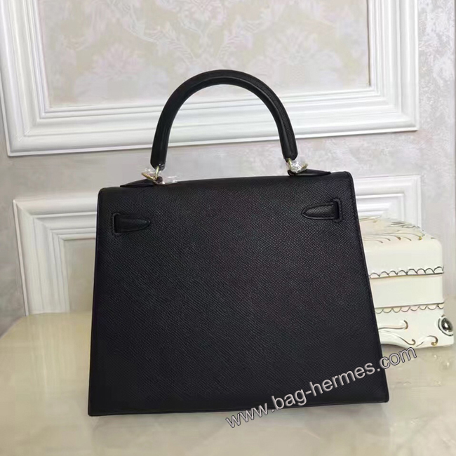 エルメス ケリー28 クロ ヴォーエプソン ゴールド金具