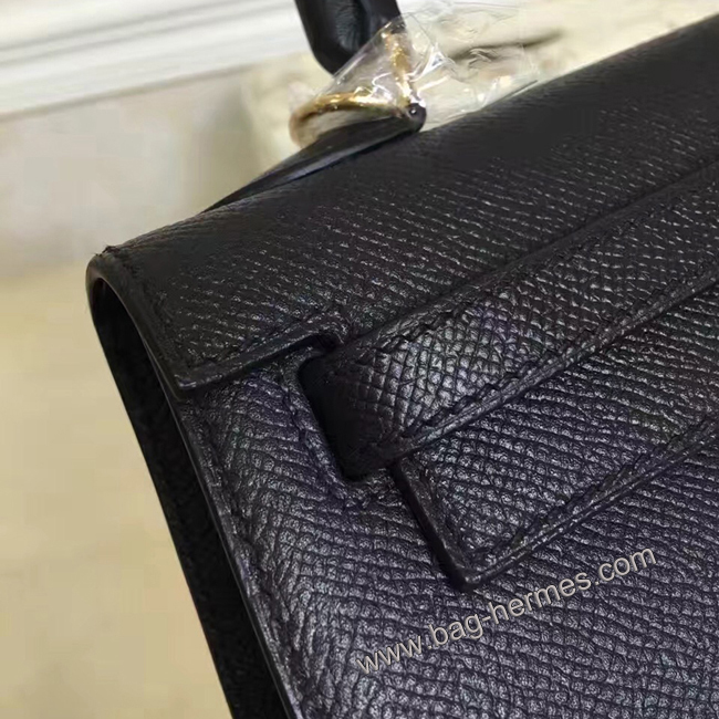 エルメス ケリー28 クロ ヴォーエプソン ゴールド金具