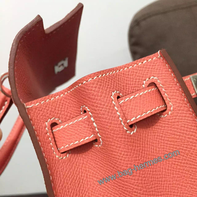 エルメス ケリー28 フラミンゴ ヴォーエプソン シルバー金具