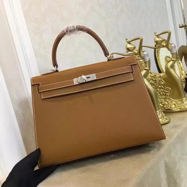 エルメス ケリー28 ゴールド ヴォーエプソン シルバー金具