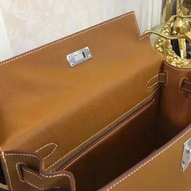 エルメス ケリー28 ゴールド ヴォーエプソン シルバー金具