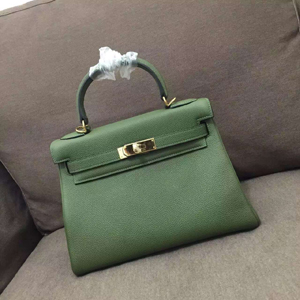 エルメス ケリー28 ヴェールアングレ トゴ ゴールド金具