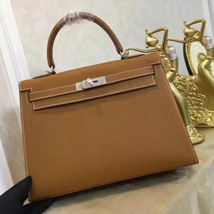 エルメス ケリー28 ゴールド ヴォーエプソン シルバー金具