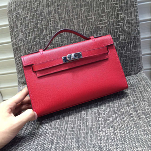 エルメス ポシェットケリー ルビー シルバー金具 エプソン