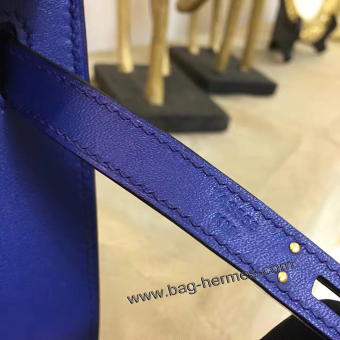 エルメス ポシェットケリー ブルーエレクトリック ゴールド金具 スイフトフ