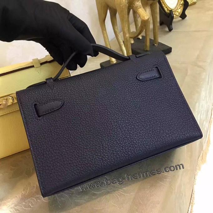 エルメス ポシェットケリー ブラック ゴールド金具 トゴ
