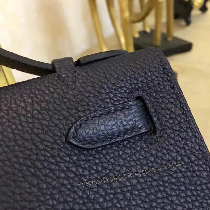 エルメス ポシェットケリー ブラック ゴールド金具 トゴ