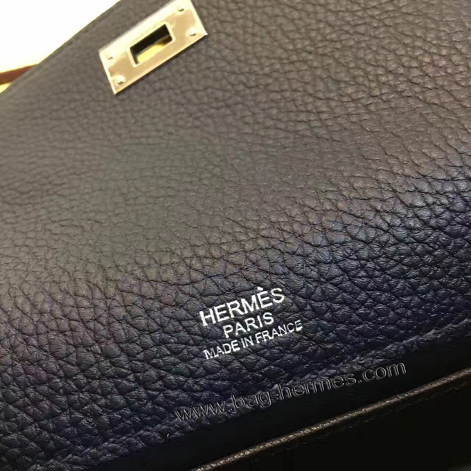 エルメス ポシェットケリー ブラック ゴールド金具 トゴ