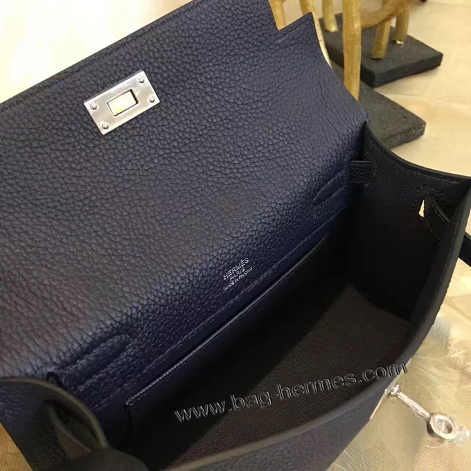 エルメス ポシェットケリー ブラック ゴールド金具 トゴ