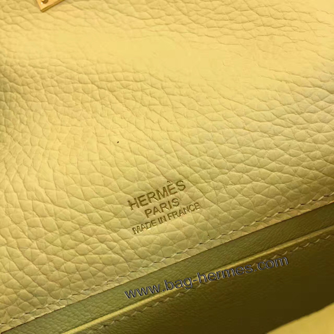 エルメス ポシェットケリー ソレイユ ゴールド金具 トゴ