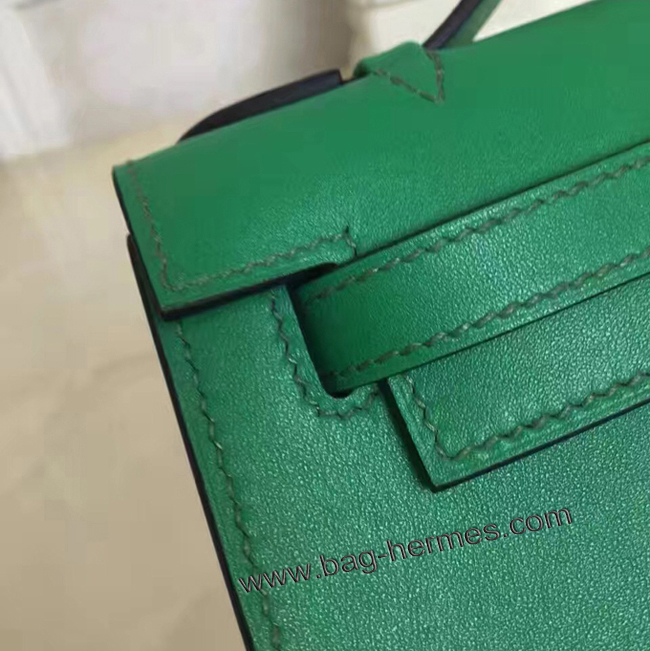 エルメス ポシェットケリー カーキ シルバー金具 スイフトフ
