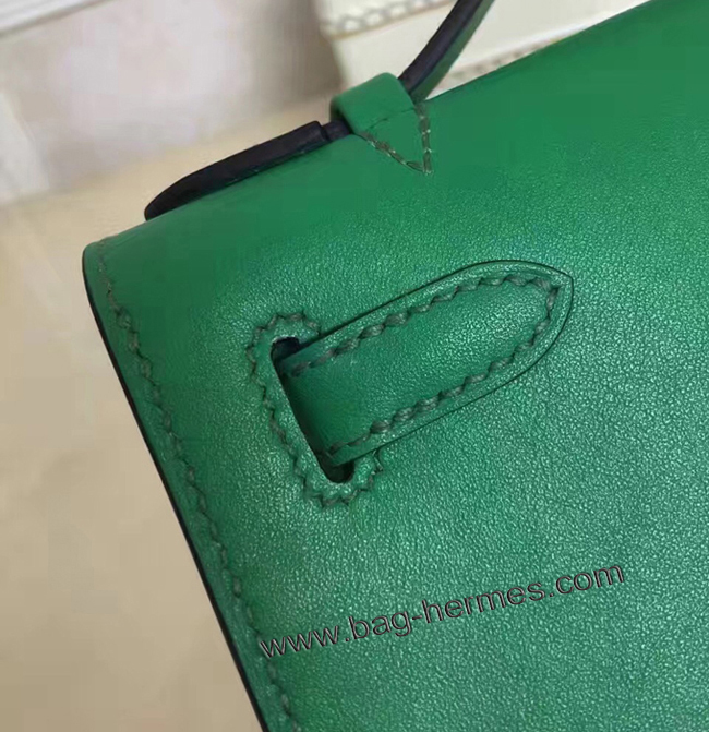エルメス ポシェットケリー カーキ シルバー金具 スイフトフ