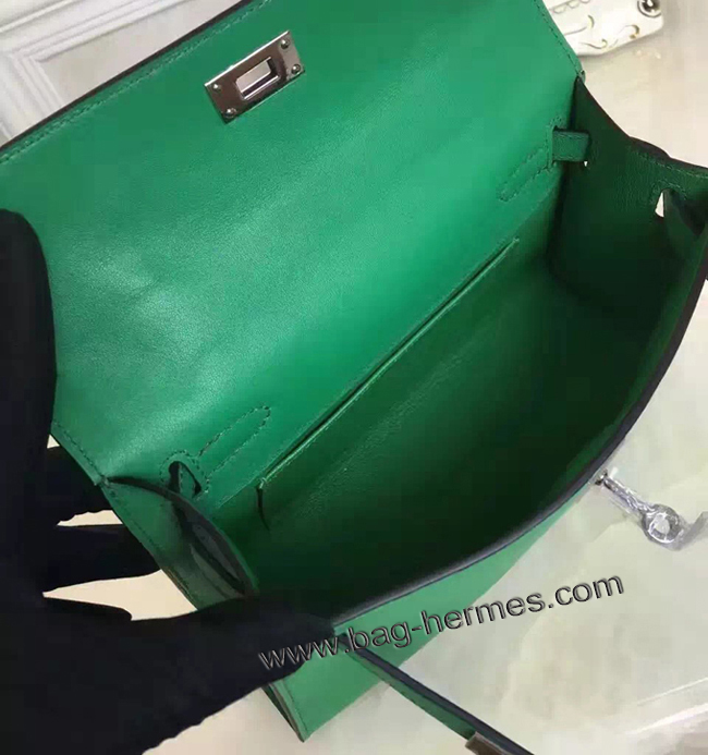 エルメス ポシェットケリー カーキ シルバー金具 スイフトフ