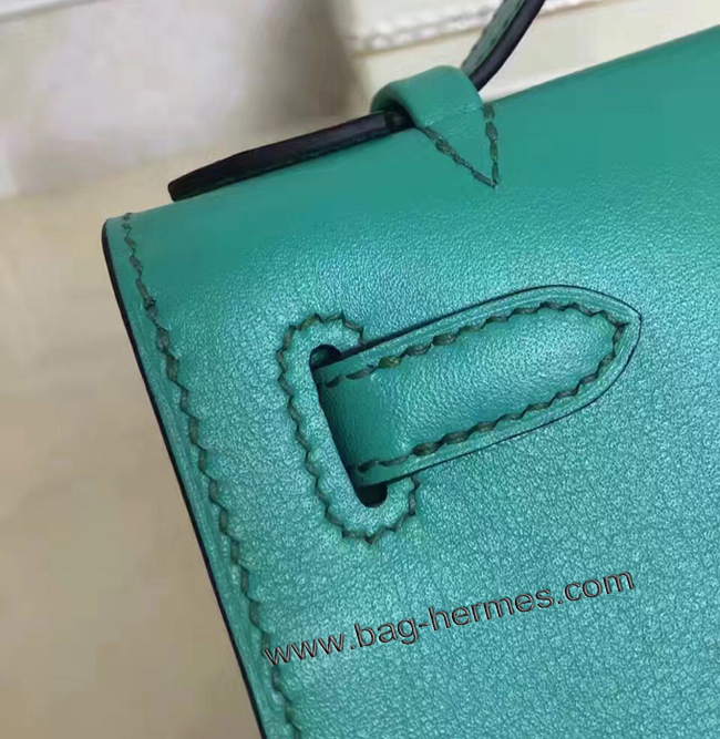 エルメス ポシェットケリー マラカイト シルバー金具 スイフトフ
