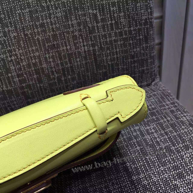 エルメス ポシェットケリー ジョーヌプッサン シルバー金具 スイフトフ