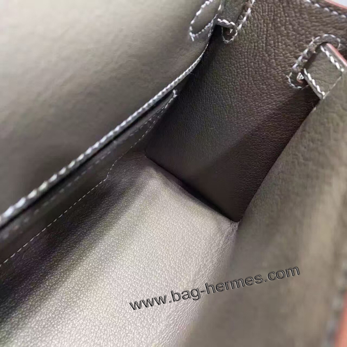 エルメス ポシェットケリー エトゥープ シルバー金具 スイフトフ