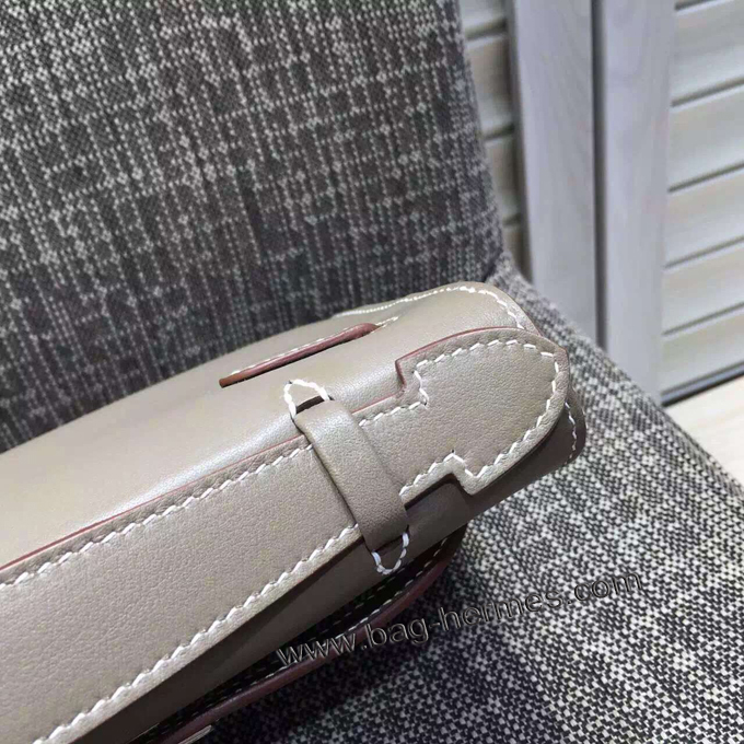 エルメス ポシェットケリー エトゥープ シルバー金具 スイフトフ