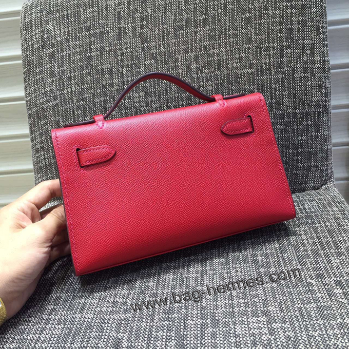 エルメス ポシェットケリー ルビー シルバー金具 エプソン