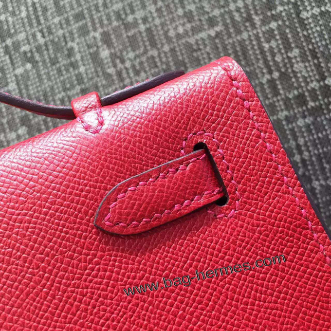 エルメス ポシェットケリー ルビー シルバー金具 エプソン