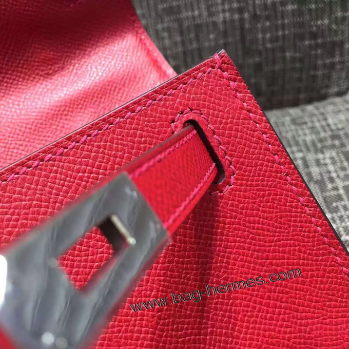エルメス ポシェットケリー ルビー シルバー金具 エプソン