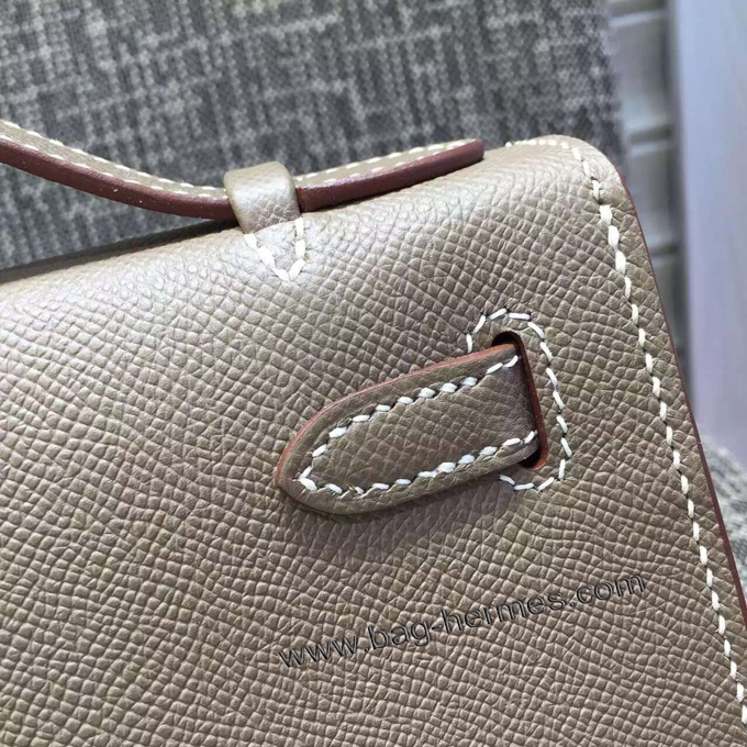 エルメス ポシェットケリー エトゥープ シルバー金具 エプソン