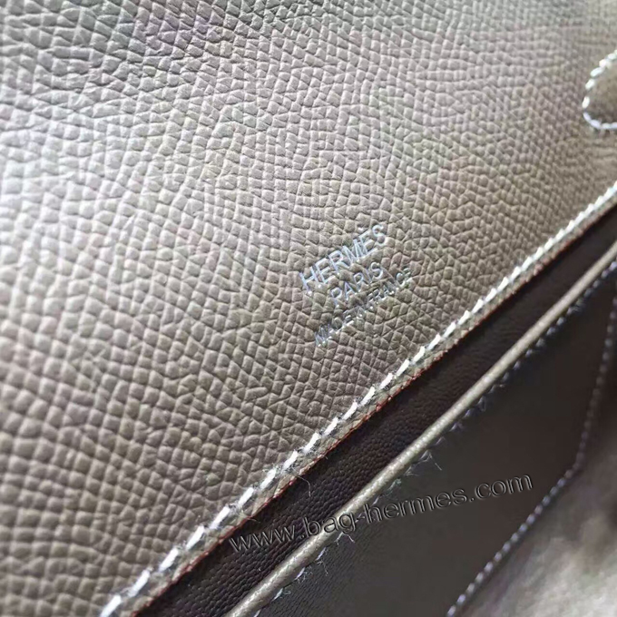 エルメス ポシェットケリー エトゥープ シルバー金具 エプソン