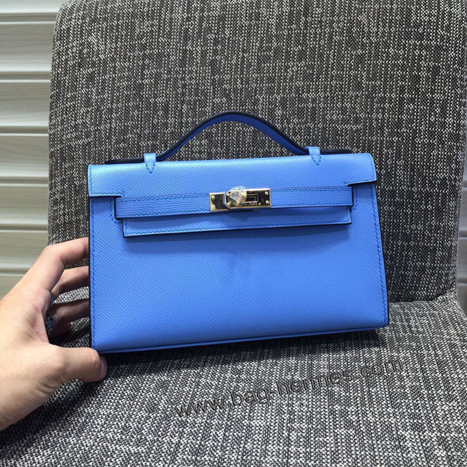 エルメス ポシェットケリー ミコノス シルバー金具 エプソン