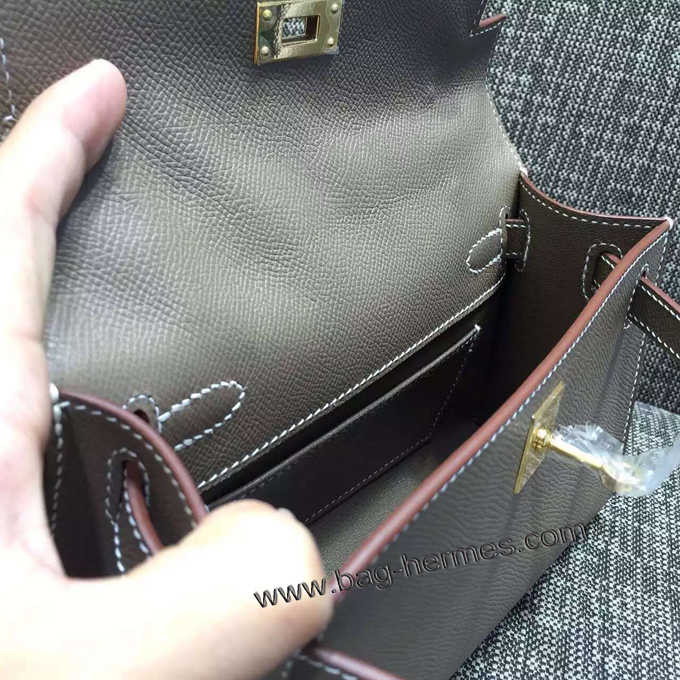 エルメス ポシェットケリー エトゥープ ゴールド金具 エプソン