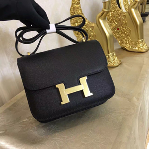 エルメス コンスタンス ミニ ブラック ヴォーエプソン ゴールド金具