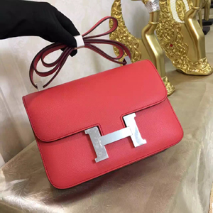 エルメス コンスタンス24 ブーゲンビリア ヴォーエプソン シルバー金具