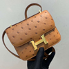 エルメス コンスタンスミニ ゴールド オーストリッチ ゴールド金具