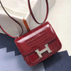 エルメス コンスタンスミニ ブレイズ クロコダイル シルバー金具