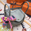 エルメス リンディ26 ブルーグラシエ オーストリッチ ゴールド金具